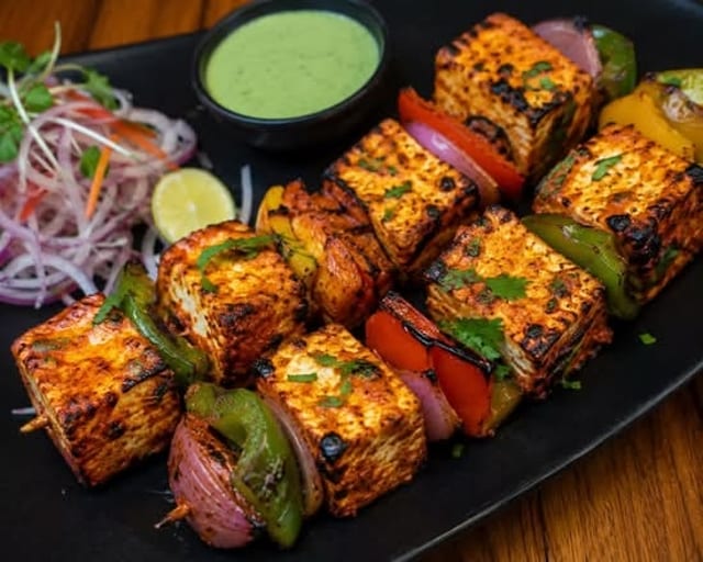 Paneer Tikka Kebab.